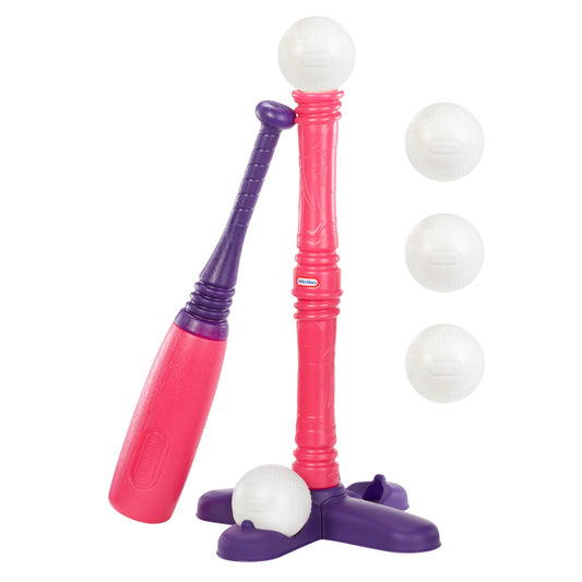 TotSports™ T-Ball Set - Pink Baseball Set for Kids 18M+ | Little Tikes | Limited Offer
