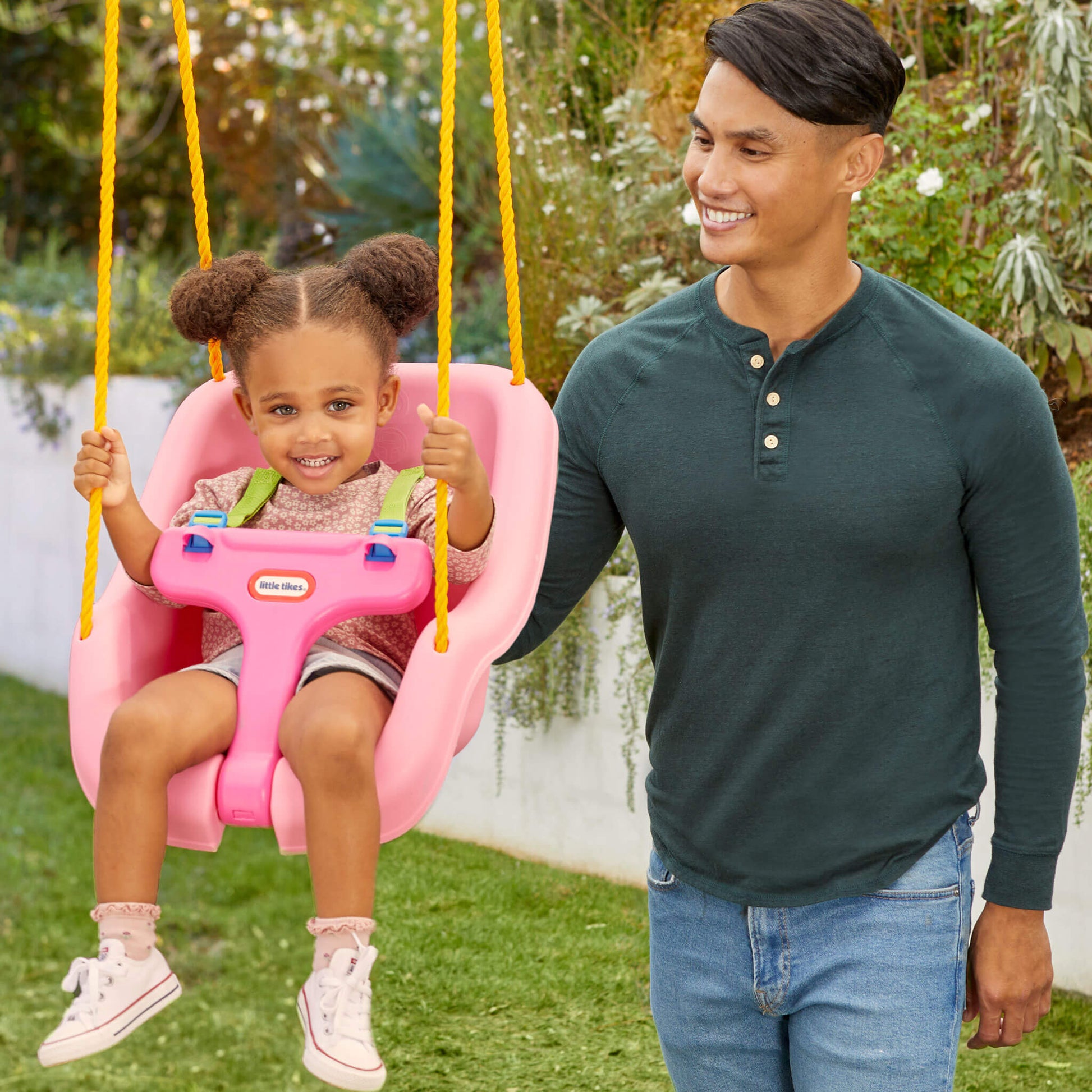 Little Tikes 2-in-1 Snug 'n Secure Swing - Pink | Value Deal