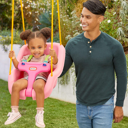 Little Tikes 2-in-1 Snug 'n Secure Swing - Pink | Value Deal
